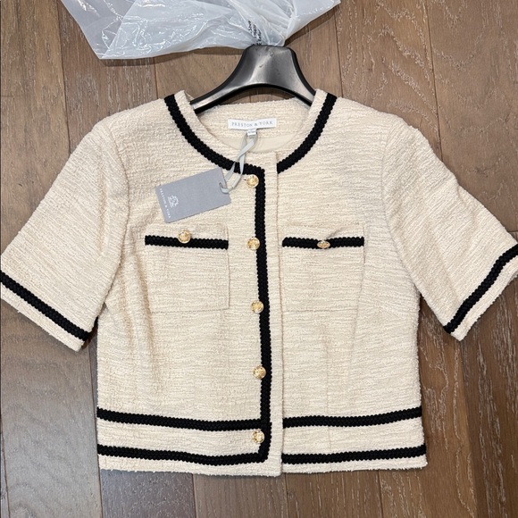 Preston & York Jackets & Blazers - Preston & York Cream and Black Blazer